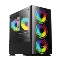 Value Top VT-B706 Mini Tower Micro ATX Black Gaming Casing